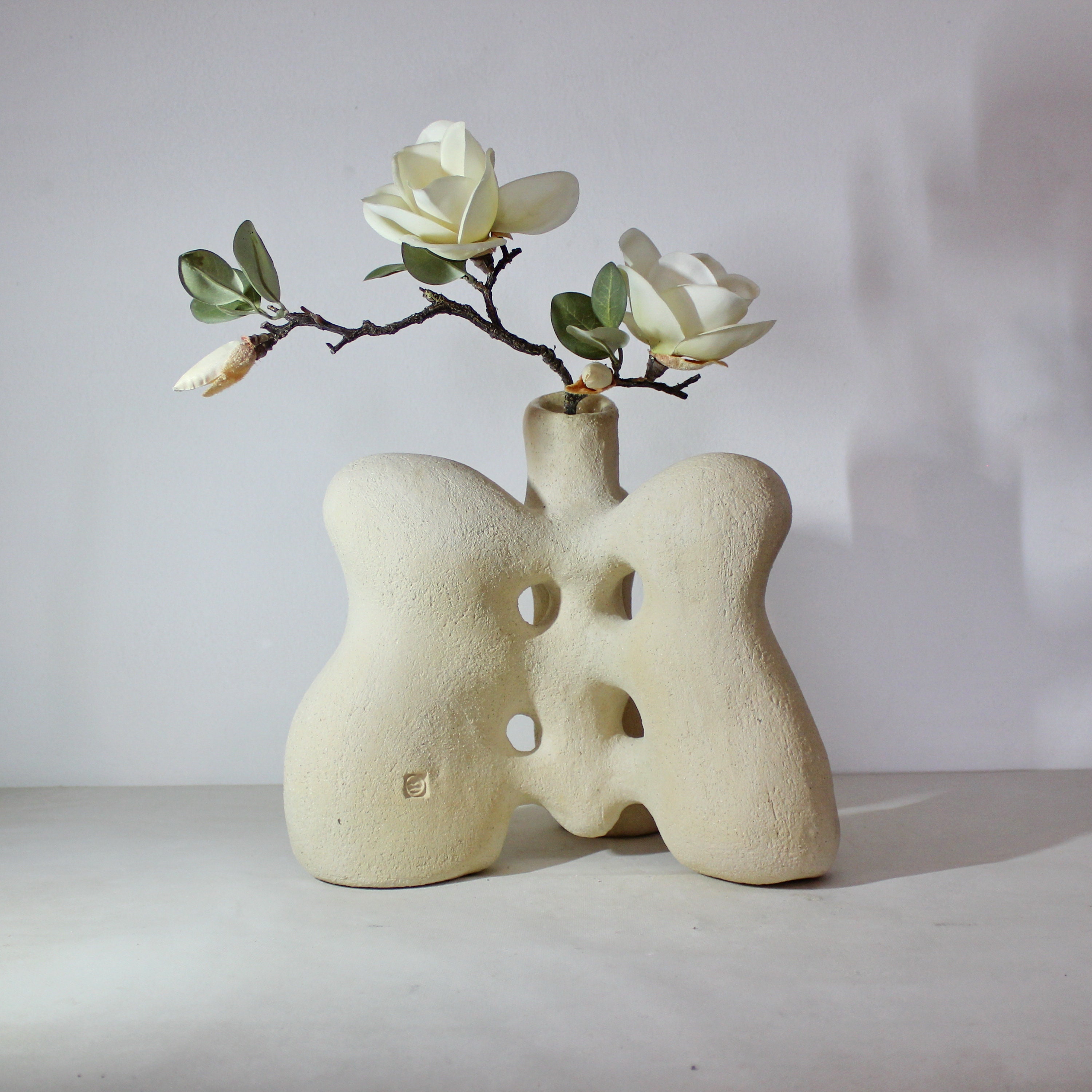 Sculptural Unique Designed Vase. Abstract Ceramic Vase. Home Handmade Art  Decor. Sculptural Flower Vase. Biomorphic Sculpture.ikebana Vases. 