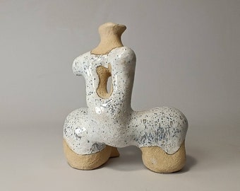 Creative Sculpture Vase. Art Bust Statue. Ceramic Butt Vase. Torso sculpture vase. Nordic style human. Bust flower vase. Ikebana vase.