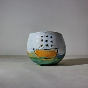 Handmade dinnerware. Bowl for various drinks. Matcha bowl. Chawan tea bowl. Stoneware dinnerware. Pottery dinnerware.