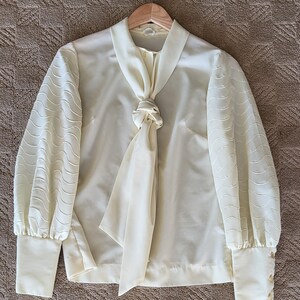 Vintage 80er Jahre Bluse in Gelb