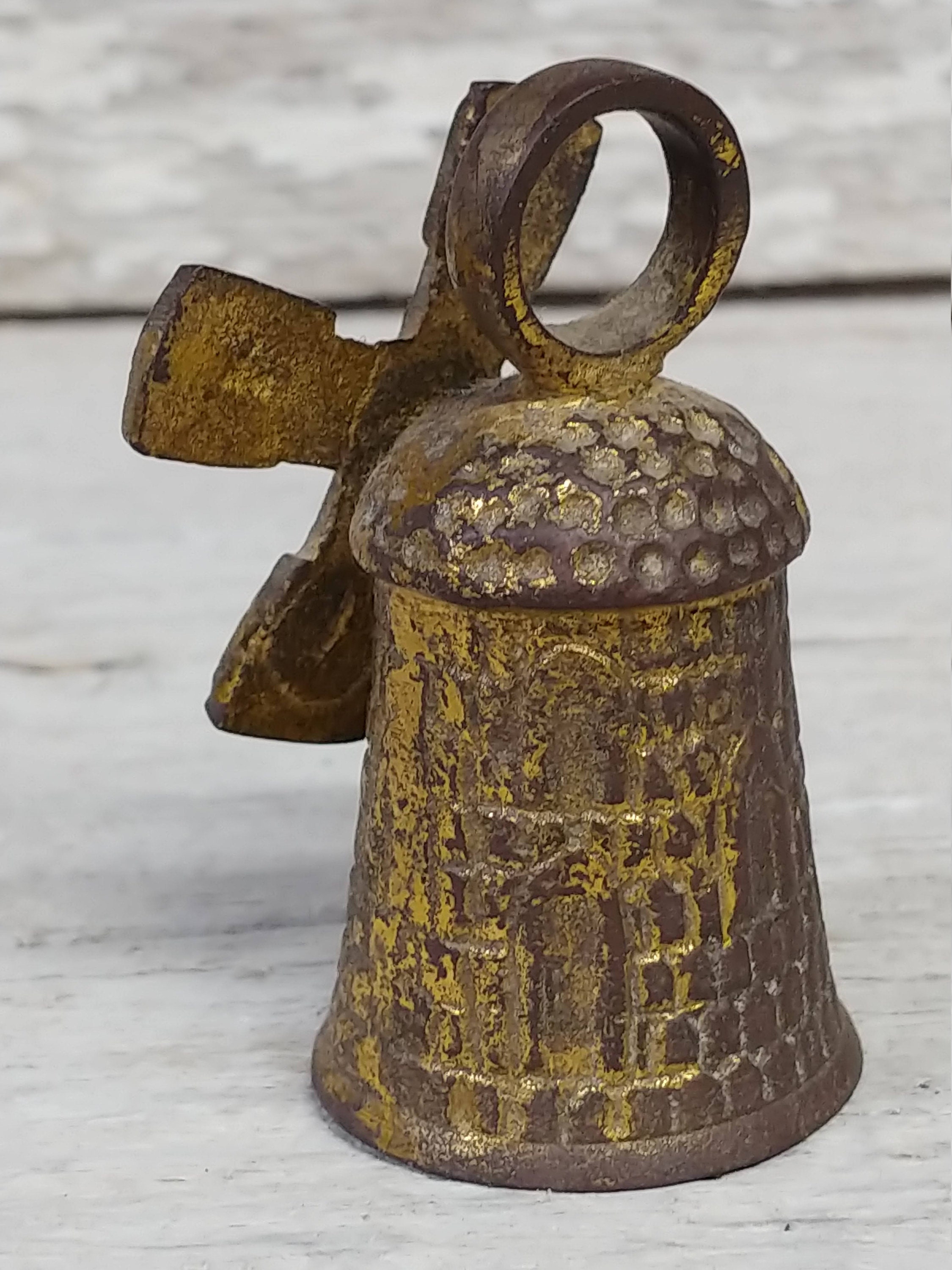 Unique Antique Brass Rotating Windmill Bell w/ Handle Etsy