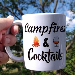 Handmade Ceramic Campfires  cocktails camping weekend mug