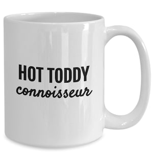Handmade Ceramic Hot toddy connoisseur cheers to christmas mug