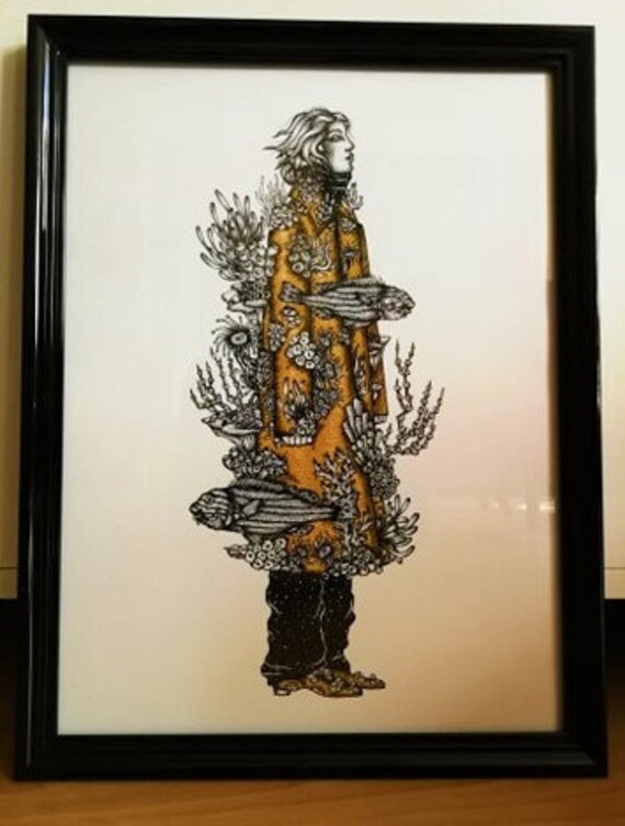 Affiche A3 Coraux Illustration-Création Originale By Nell