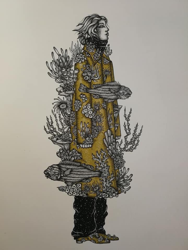 Affiche A4 Coraux Illustration-Création Originale By Nell