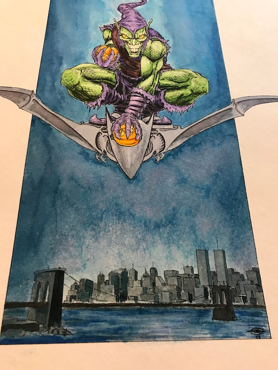 Original Hand Painted Green Goblin - Etsy