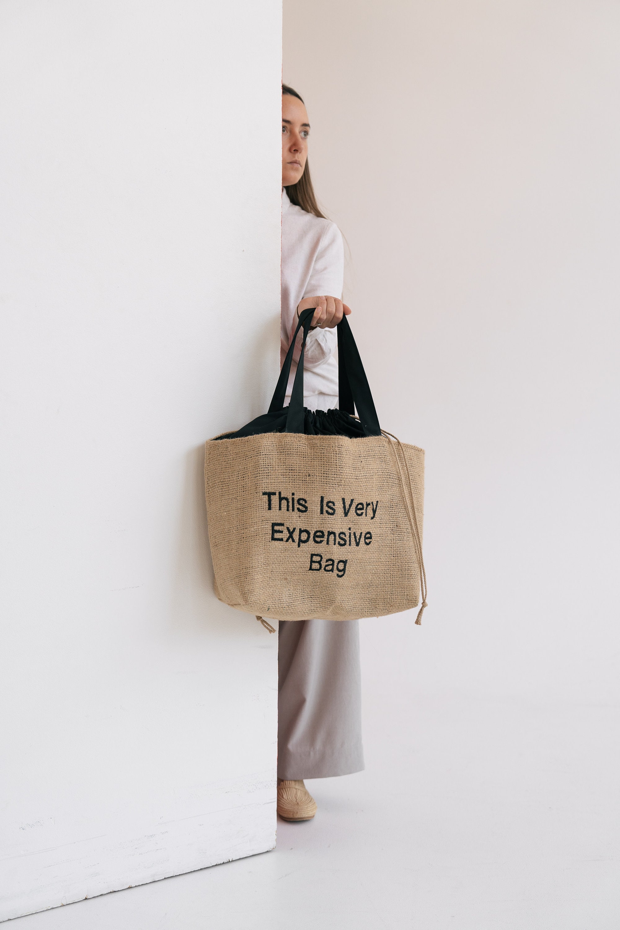 Chanel burlap bag sale
