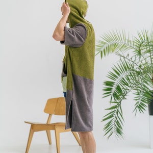 Unisex Towel Poncho / Surf Ponchos / Towelling Poncho / Beach towel Poncho with hood / Hooded Beach Poncho / Hooded Towel with sleeves image 3