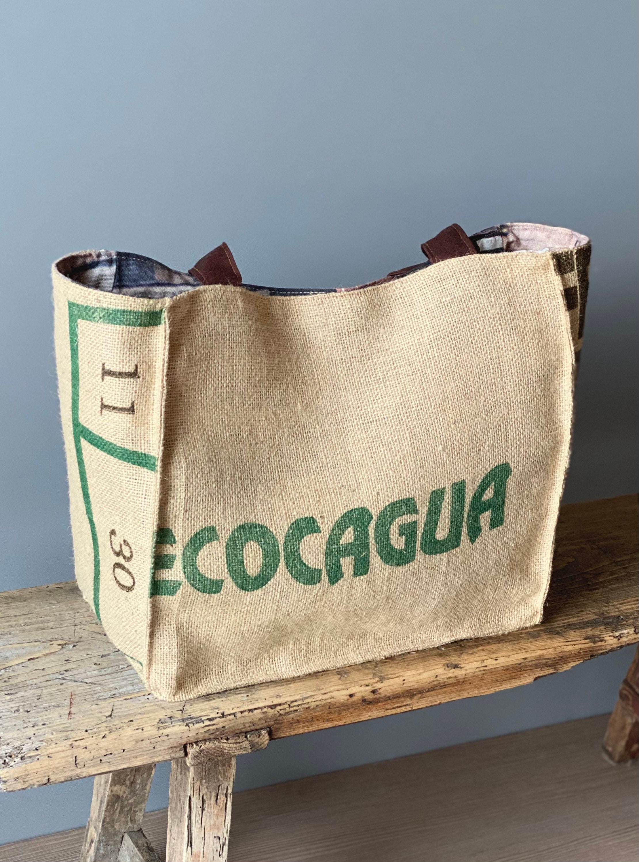 Large Jute tote/ Beach Tote Bag / Beach shoulder bag / Etsy