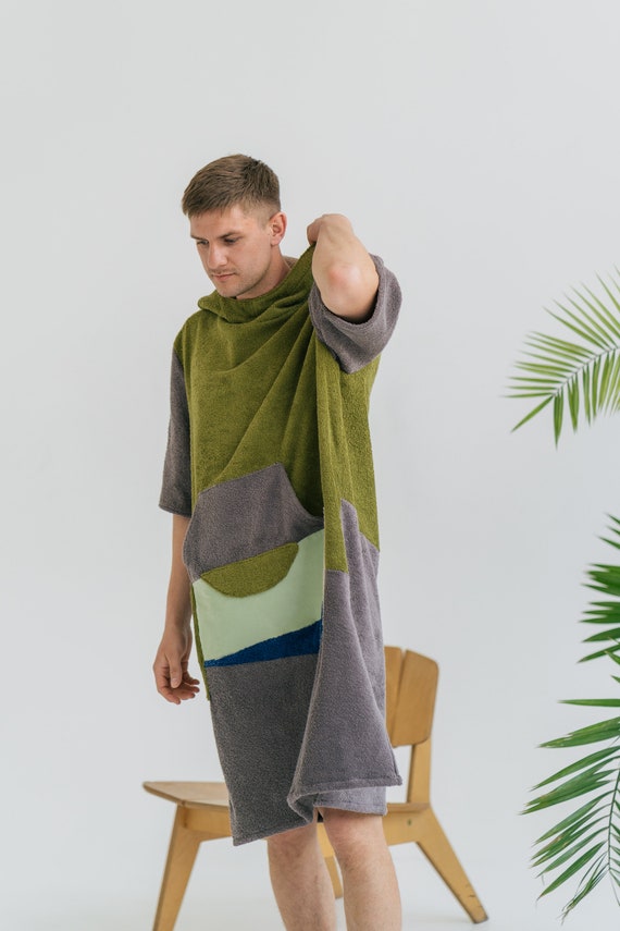 Unisex Towel Poncho Surf Ponchos Towelling Poncho Beach Towel Poncho With Hood Hooded Beach Poncho Hooded Towel With Sleeves Etsy Ireland