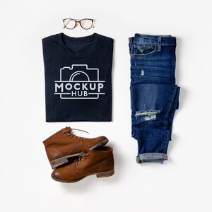 Bella Canvas Mockup | 3001 Black Tshirt Mockup | Mockup Bella & Canvas | Mockup tshirt | Fall Mockup | Halloween Mockup | Folded Tshirt
