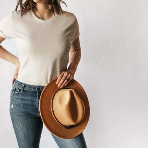 Bella Canvas 3001 Model Mockup Natural | Spring Mockup | 3001 Shirt Mockup | Natural Tshirt Mockup | Bella Canvas Mockup Summer Boho Mockup image 1