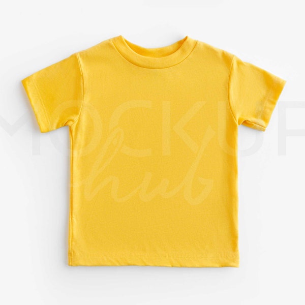 Bella Canvas 3001T Mockup Heather Yellow Gold | Gender Neutral | Shirt Mockup | Toddler Tshirt Mockup | Bella Canvas Mockup | Kids Mockup