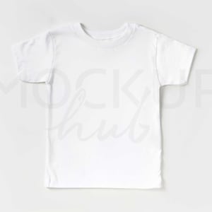 Bella Canvas 3001T Mockup White | Gender Neutral | 3001 Shirt Mockup | Toddler Tshirt Mockup | Bella Canvas Mockup | Kids Mockup | Boho