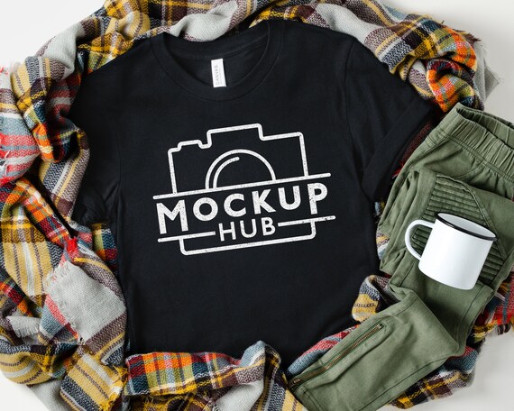 Bella Canvas Mockup Fall Mockup Halloween Mockup 3001 Etsy