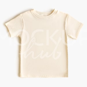 Maquette Bella Canvas 3001T Naturel | Non sexiste | 3001 Maquette de chemise | Maquette de t-shirt pour tout-petit | Maquette de toile Bella | Maquette pour enfants | Bohème