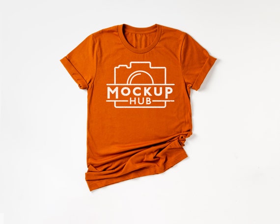 Bella Canvas Autumn Tshirt | Flat Lay Shirt Mockup | Autumn Women's Mock Up | Fall Shirt Mockups | Tshirt Mockup | Bella Canvas 3001C Mockup