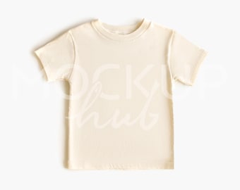 Maqueta Bella Canvas 3001T Natural / Género Neutro / Maqueta de Camiseta 3001 / Maqueta de Camiseta para Niños Pequeños / Maqueta Bella Canvas / Maqueta para Niños / Boho