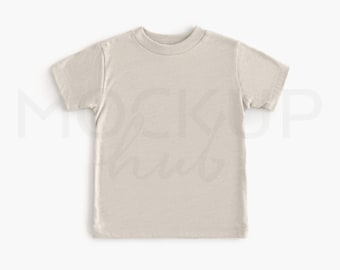 Bella Canvas 3001T mockup gemêleerd stof | Genderneutraal | 3001 shirtmodel | Mockup peutert-shirt | Canvasmodel Bella | Mock-up voor kinderen