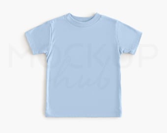 Bella Canvas 3001T Mockup Baby Blue | Gender Neutral | 3001 Shirt Mockup | Toddler Tshirt Mockup | Bella Canvas Mockup | Kids Mockup