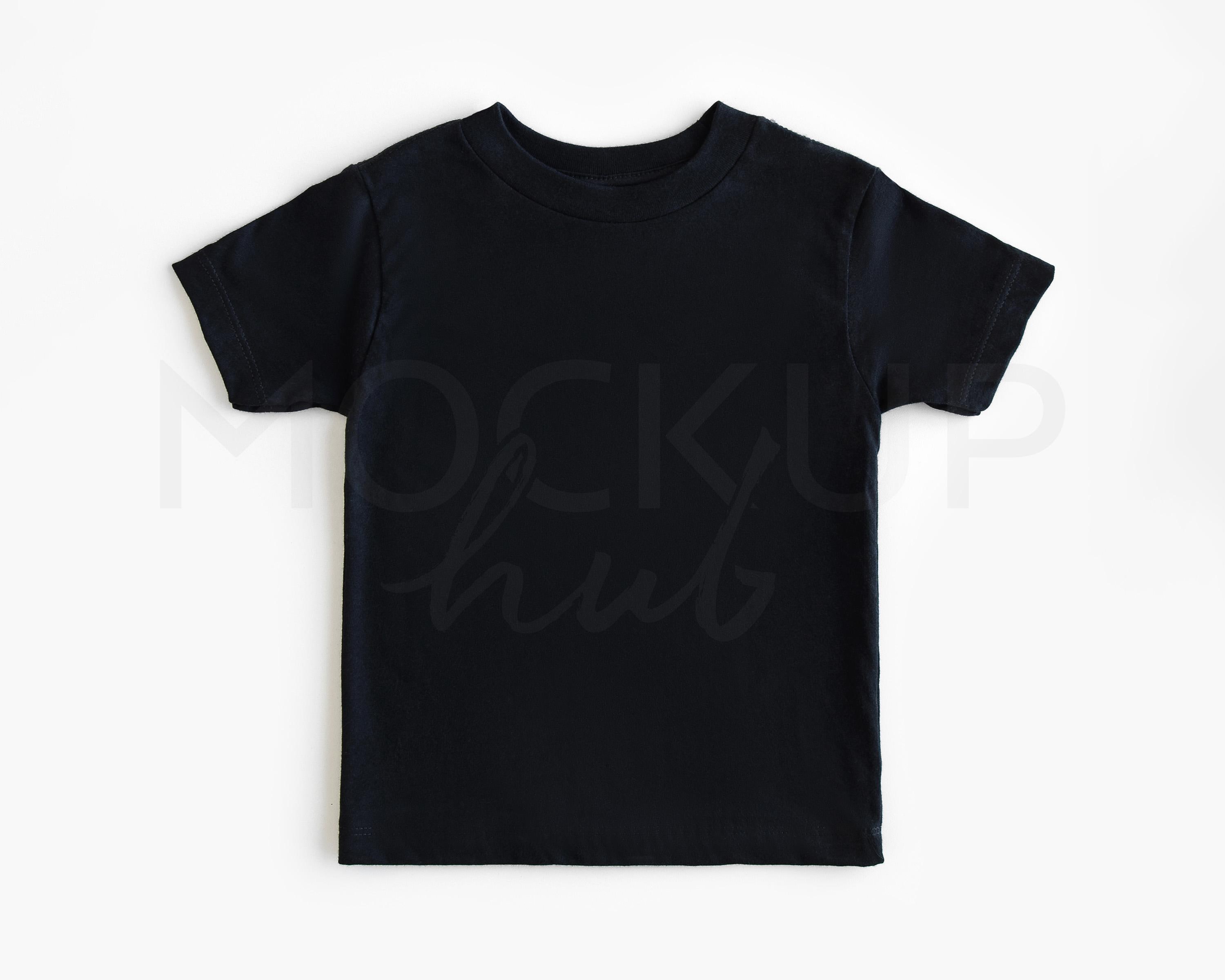 Plain black t shirt toddler discount
