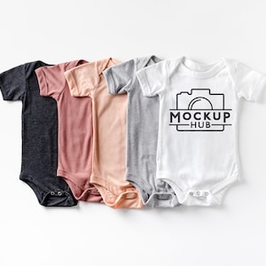 Bella Canvas 100B y 134B Color Showcase Mockup de Bodysuit de laicos planos Mockup de Bebés (Baby Mockup) Bella Canvas Mockup ( Bella Canvas Mockup) Opciones de color ? Gráfico de colores2