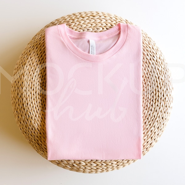 Bella Canvas 3001 Mockup Pink | Valentine's Mockup | 3001 Shirt Mockup | Tshirt Mockup | Bella Canvas Mockup | Spring Mockup | Summer Mockup