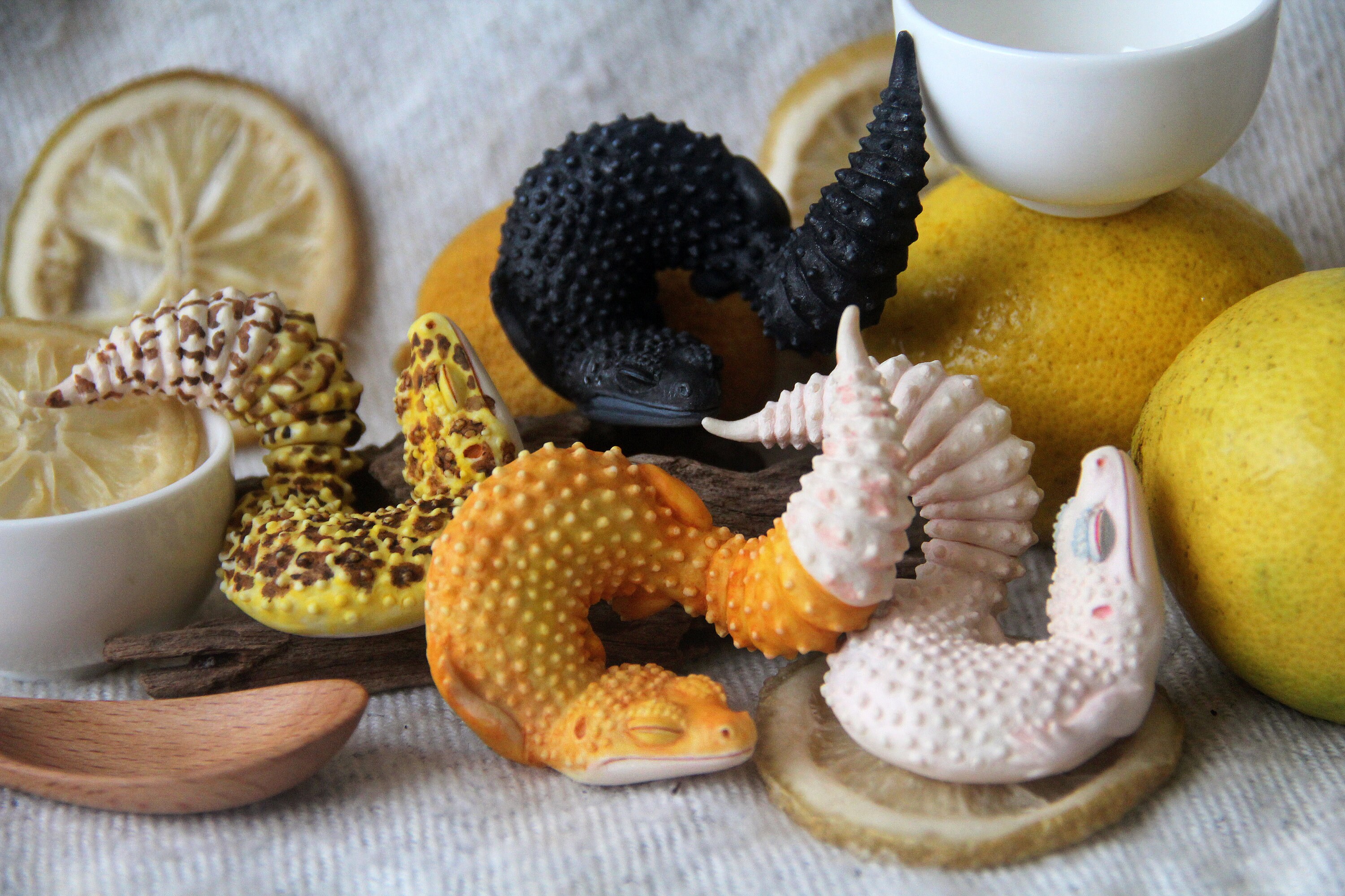 Leopard Gecko Nova Figurine Hand Painted Tea Leopard Gecko / | Etsy