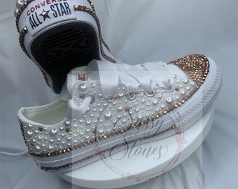 rose metallic converse