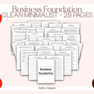 Cuaderno de trabajo para la planificación de la base empresarial / Cómo construir una base empresarial sólida, sostenible y rentable (A4) con guía