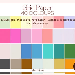 Grid Square Note Paper | Insert | Grid Lined| Square Lined| printable | digital download | PDF | A4 | A5 | US Letter | 8x10 | Half