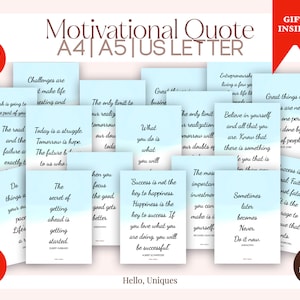 Motivation Quote for Business Owners | Motivational | Planner Insert | Planner Divider | Cloud | 20 Pages | A4 | A5 | Letter