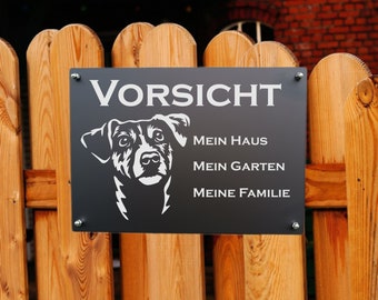 Jack Russel Aluminium Warnschild Hundeschild Hinweisschild Warnung