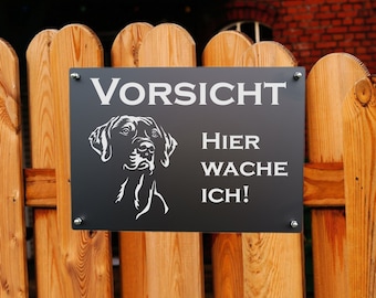 Rhodesian Ridgeback Aluminium Warnschild Hundeschild
