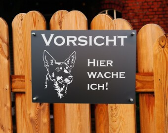 Australian Kelpie Aluminium Warnschild Hundeschild Hinweisschild