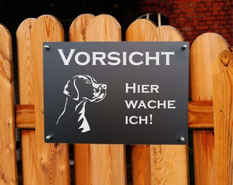 English Pointer Hunting Dog Aluminum Warning Sign Dog Sign Notice Sign Attention Dog