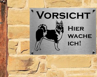American Akita Edelstahl Hundeschild Warnschild Hinweisschild