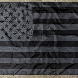 3x5FT All Black American Flag US Black Flag Tactical Decor Blackout USA Brass Grommets