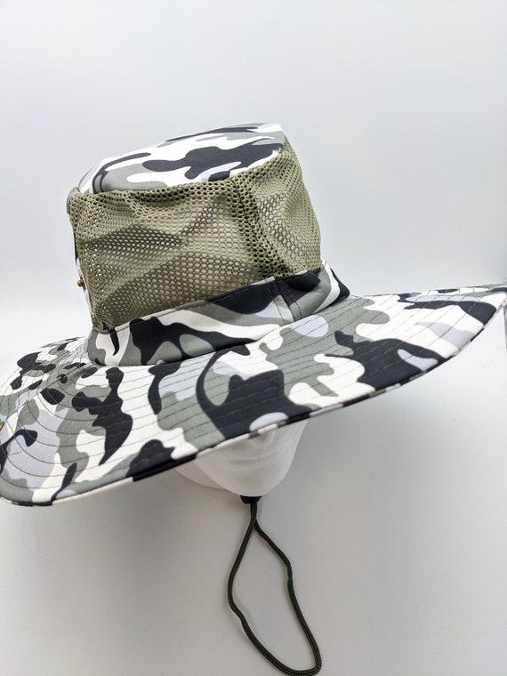 Boonie Summer Shade Hat Camo White Black Grey | Etsy
