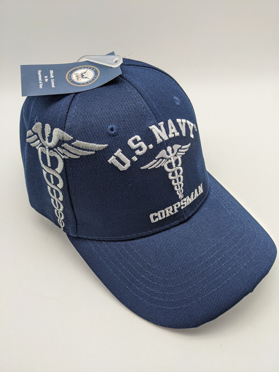 Licensed United States Navy Hat Corpsman U.S. Navy Embroidered Etsy