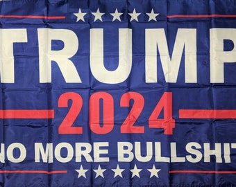 Non-Fabric Heavy-Duty Vinyl Single-Sided with Metal Grommets Trump 2020 No Bull 13 oz Banner Non-Fabric Heavy-Duty Vinyl Single-Sided with Metal Grommets Trump 2020 No Bull 13 oz Banner