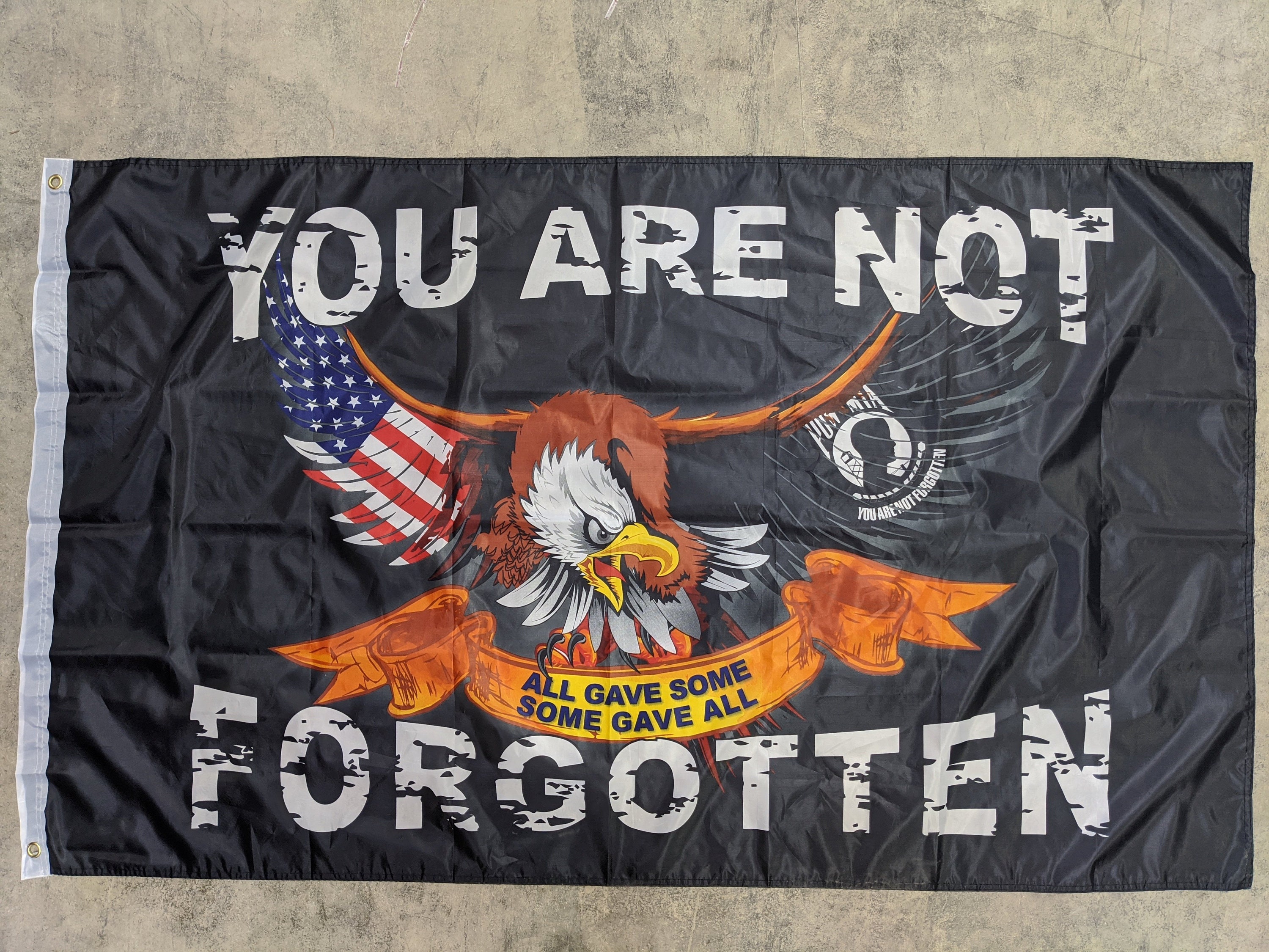 3x5 POW MIA POWMIA You Are Never Forgotten Flag 3'x5' House Banner Grommets 3x5 POW MIA POWMIA You Are Never Forgotten Flag 3'x5' House Banner Grommets