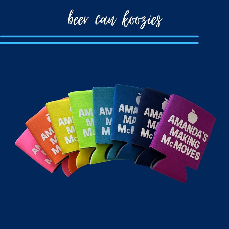 Personalized Koozies I Beer Can Koozies I Bachelorette Party I Party