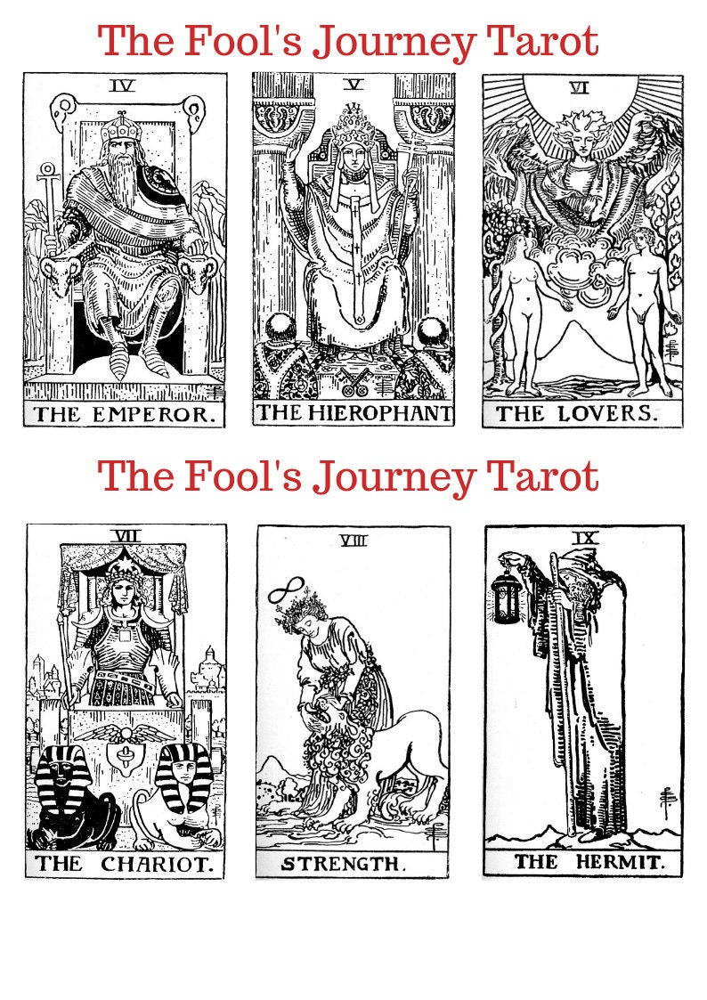 black and white tarot card deck printable tarot etsy