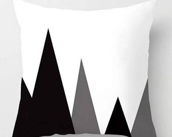 Black white pillow | Etsy Black and White pillow cover Decorative