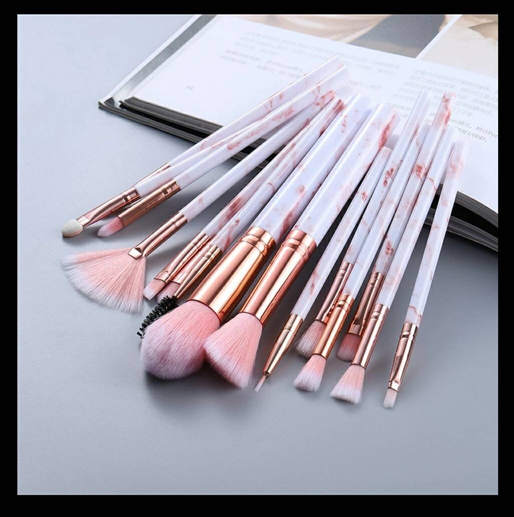 15Pcs Compact Small Makeup Brushes Tool Set Cosmetic Powder Etsy