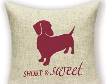 Dackel Kissenbezug Dachshund Kissenhülle Kissen Hund Vintage Dackel Kissenbezug Dachshund Kissenhülle Kissen Hund Vintage