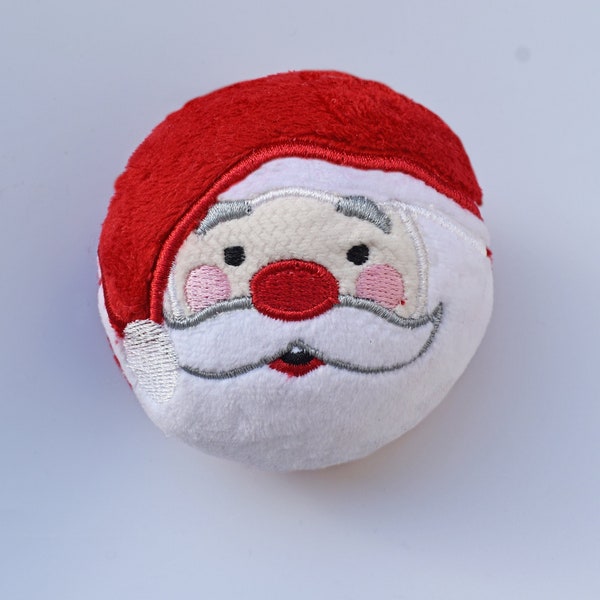 Weihnachtsmann-Schneeball im Hoop-Stickerei-Design 4x4-Reifen, Weihnachtsmann-Stickerei-Design, Weihnachtsmann-ITH-Stuffie-Maschinendesign