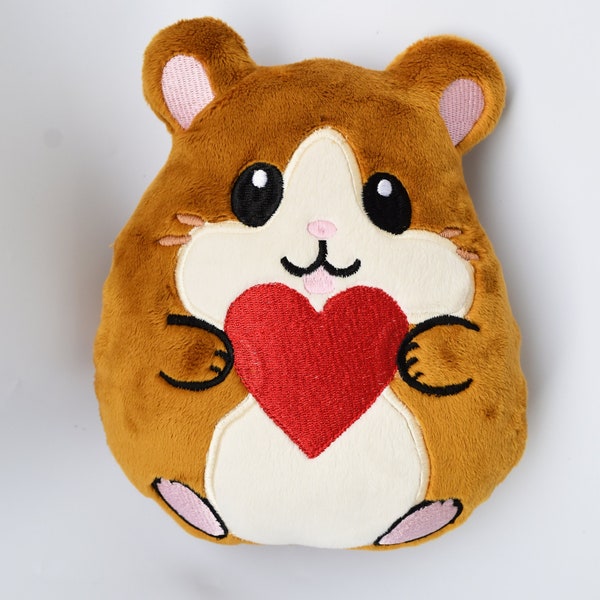 Hamster Stuffie ITH Embroidery , Machine Pattern, ITH Hamster Stuffie, Softie Pattern, ITH 5x7 , 6x10, 7x12,8x8,8x12