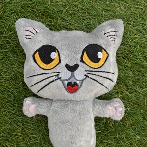 Kitty Stuffie ITH Embroidery , Machine Pattern, ITH Stuffie, Kitten Softie, Cat Pattern, ITH 5x7 , 6x10, 7x12, 8x12